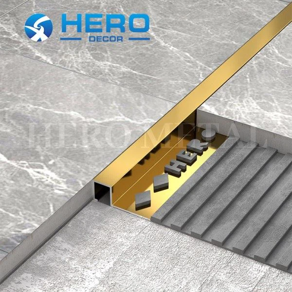 Aluminum Square Shape Tile Trim