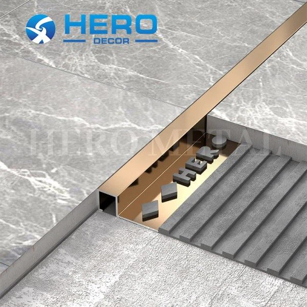 Aluminum Square Shape Tile Trim