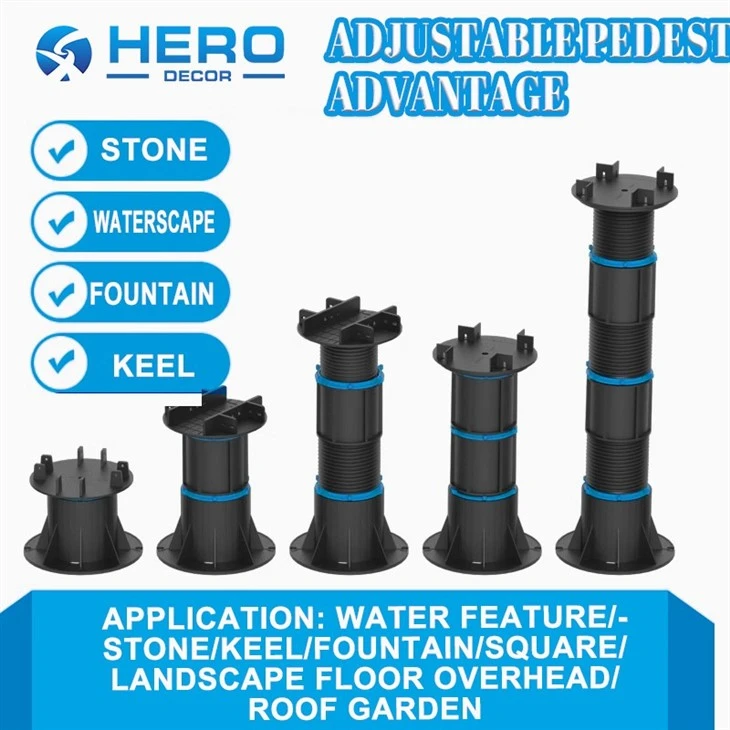 different size Adjustable Plastic Pedestal